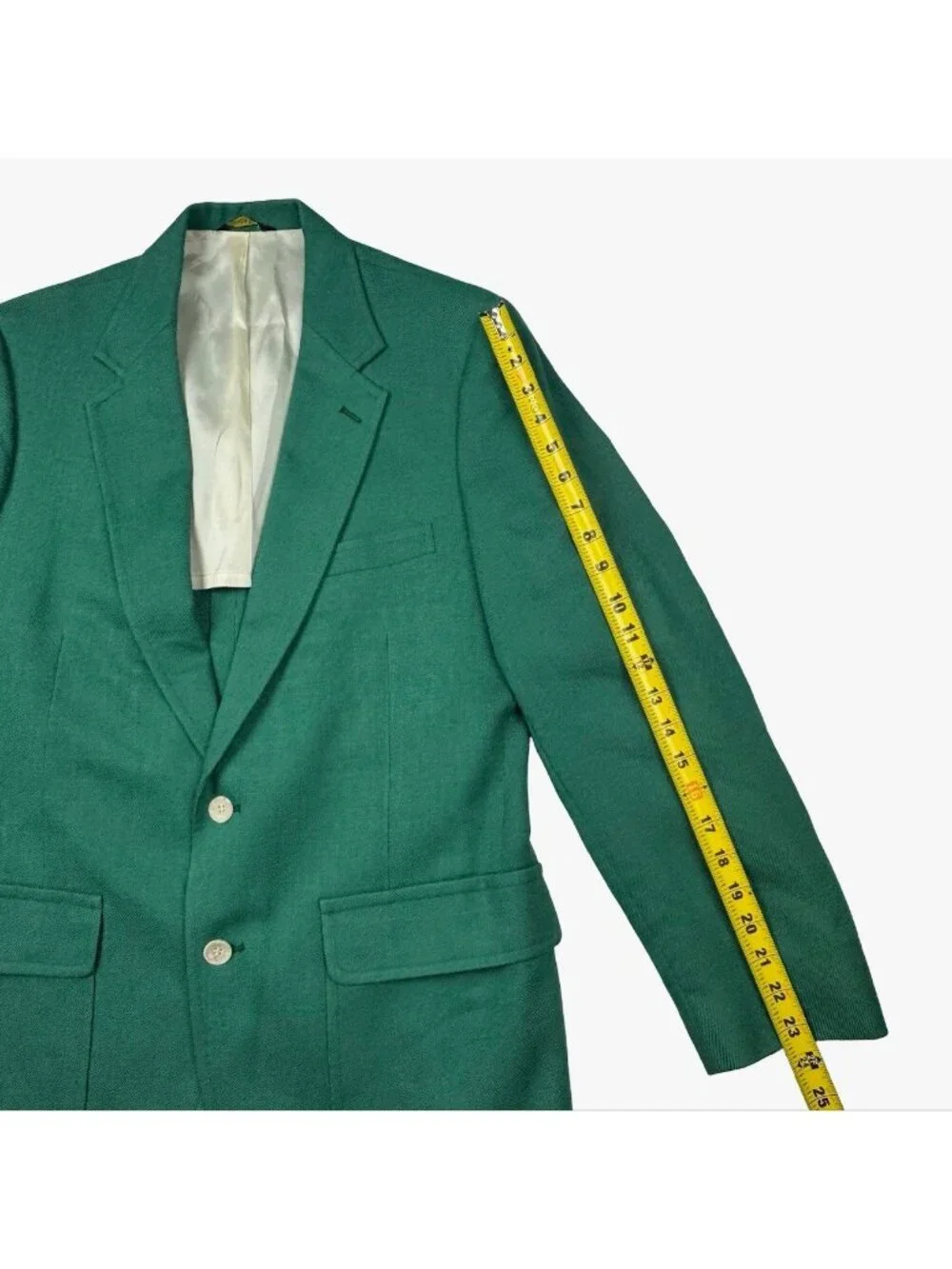 VTG Burdines Men’s Wool 2-Button Blazer Kelly Green • 40R